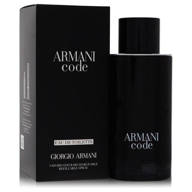 Armani Code Eau De Toilette Spray Refillable By Giorgio Armani | for Men - GROWING FEELINGS