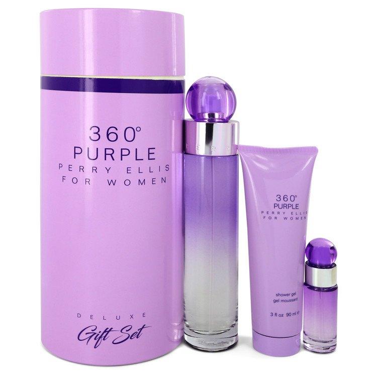 Perry Ellis 360 Purple Perfume By Perry Ellis Gift Set | for Women - GROWING FEELINGS